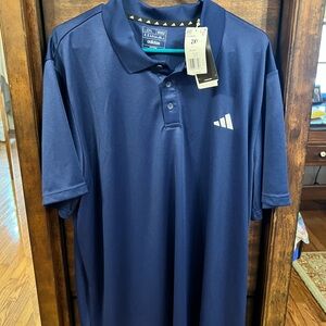 Adidas Blue Performance Polo Shirt